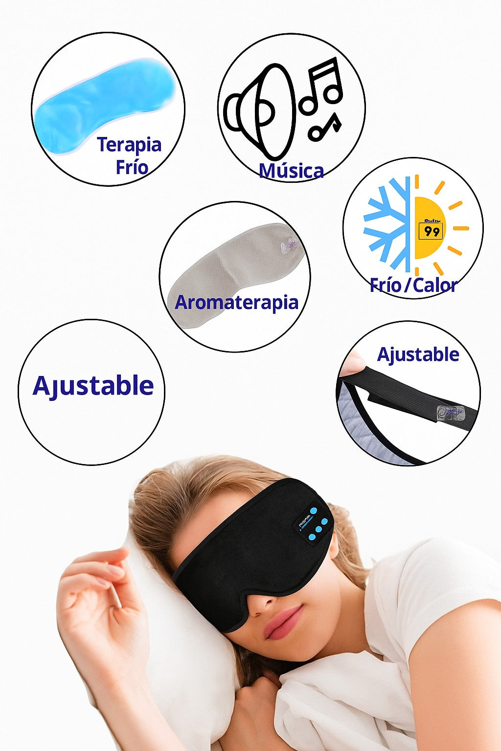 Antifaz Inteligente con Bluetooth